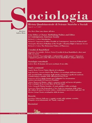 cover image of Sociologia n.3/2017